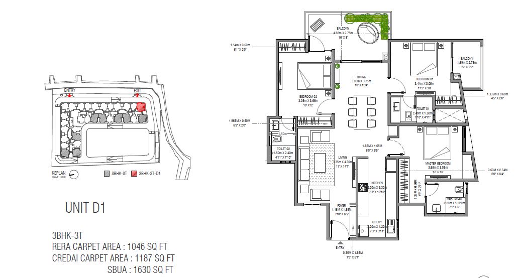 Assetz Sun and Sanctum  Floor Plan